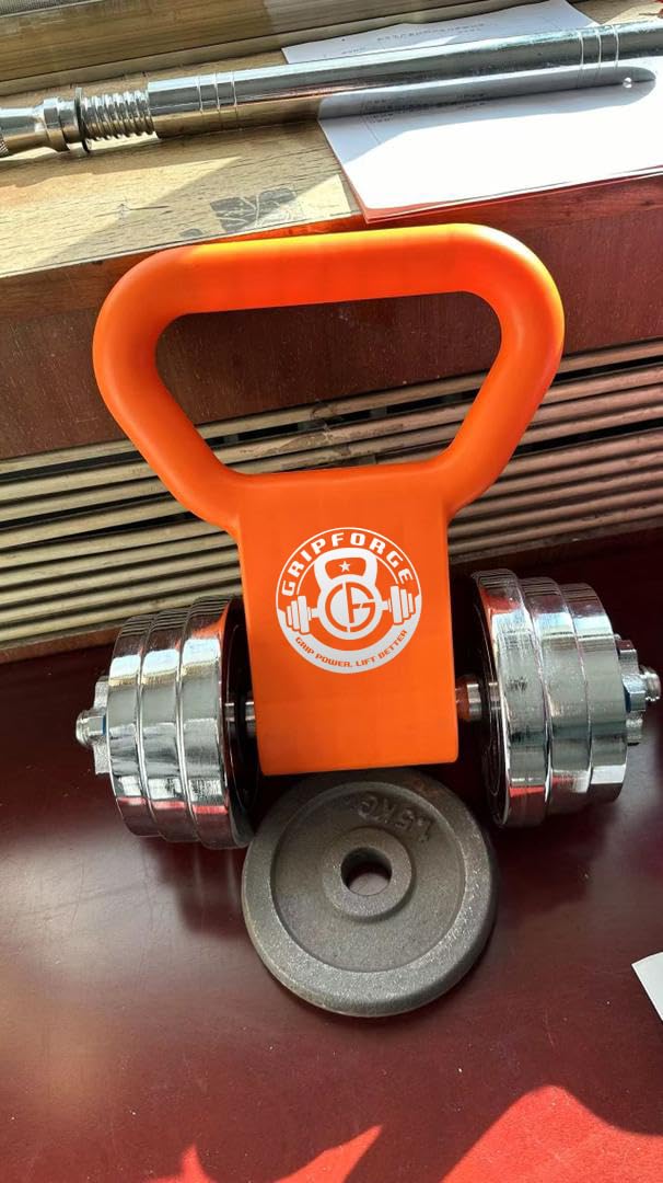 GRIPFORGE Adjustable Kettle Grip – Turn Any Dumbbell Into a Kettlebell Instantly!
