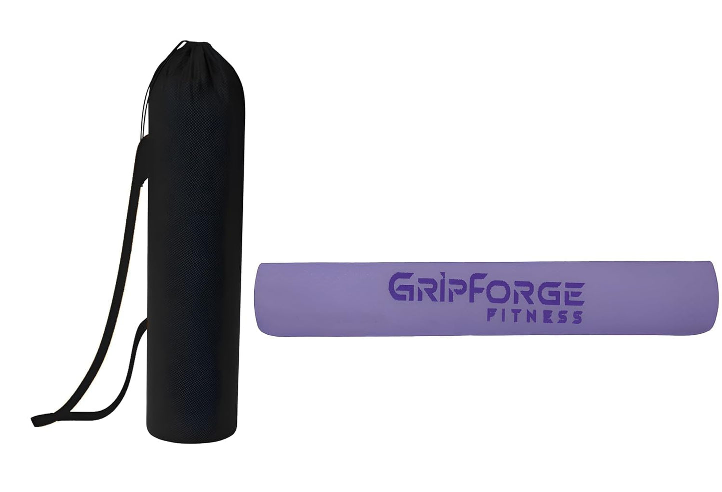 GRIPFORGE Eco-Friendly TPE Yoga Mat – 6mm Cushioned, Non-Slip & Sweat-Resistant | Made in India for Comfort, Strength & Focus
