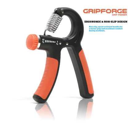 GRIPFORGE Adjustable Hand Gripper – Build Grip Power, Wrist Strength & Finger Control Anywhere, Anytime!