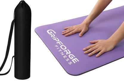 GRIPFORGE Eco-Friendly TPE Yoga Mat – 6mm Cushioned, Non-Slip & Sweat-Resistant | Made in India for Comfort, Strength & Focus
