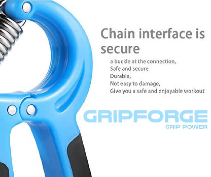 GRIPFORGE Adjustable Hand Gripper – Build Grip Power, Wrist Strength & Finger Control Anywhere, Anytime!