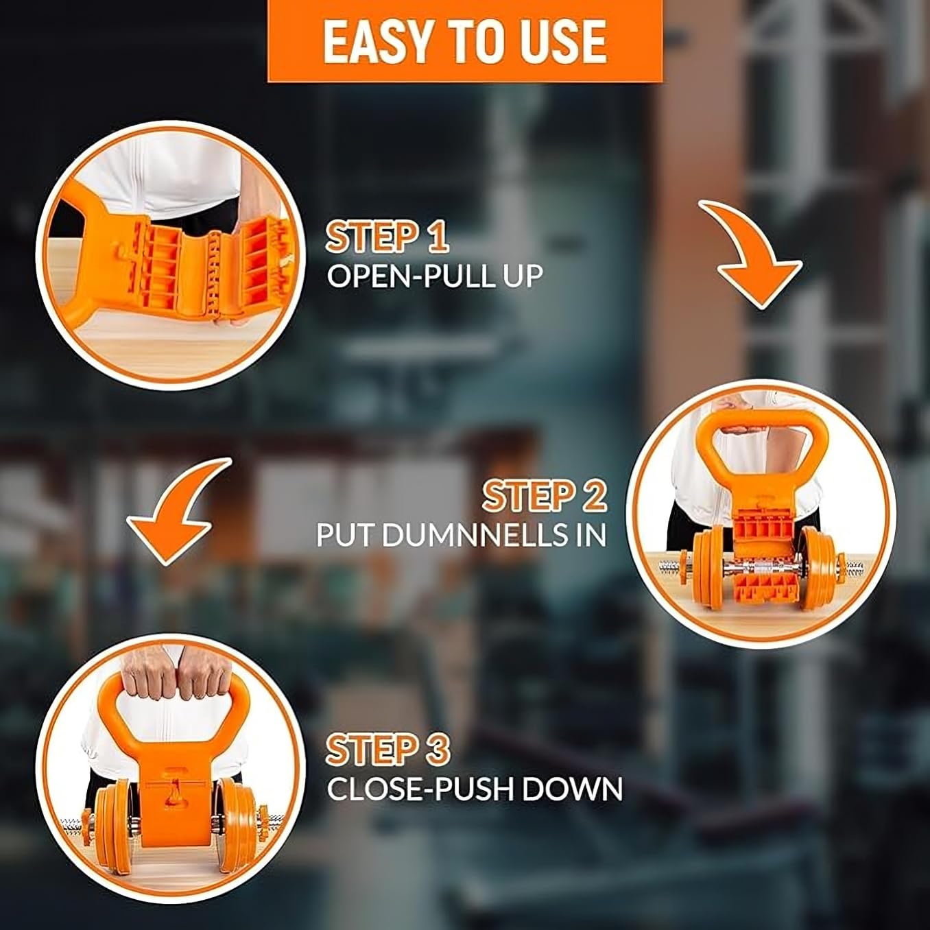 GRIPFORGE Adjustable Kettle Grip – Turn Any Dumbbell Into a Kettlebell Instantly!